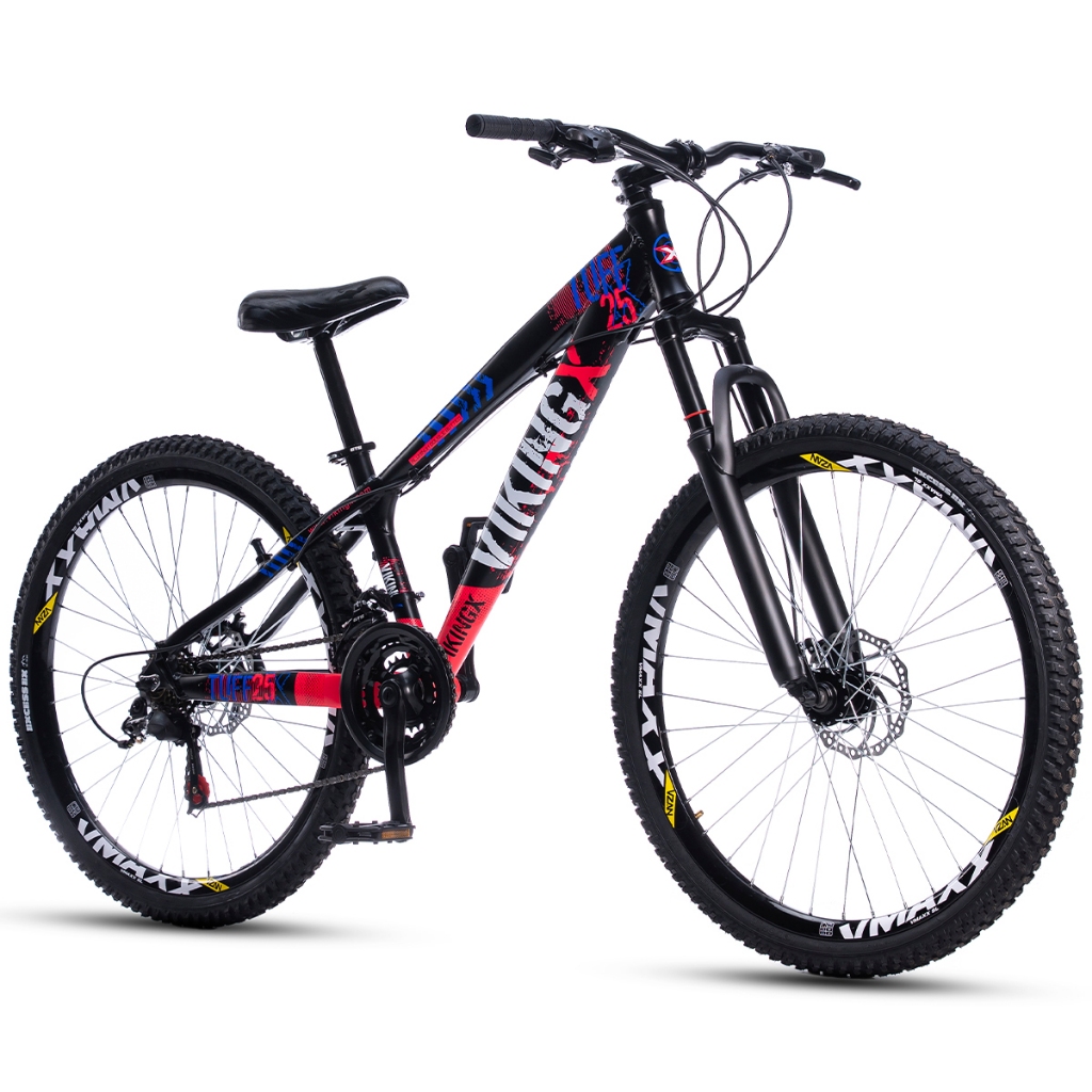Bicicleta Mountain Bike Vikingx Freeride Tuff 25 Aro 26 aero Vmaxx Mtb  Freio a disco suspensão - Sports & Outdoors
