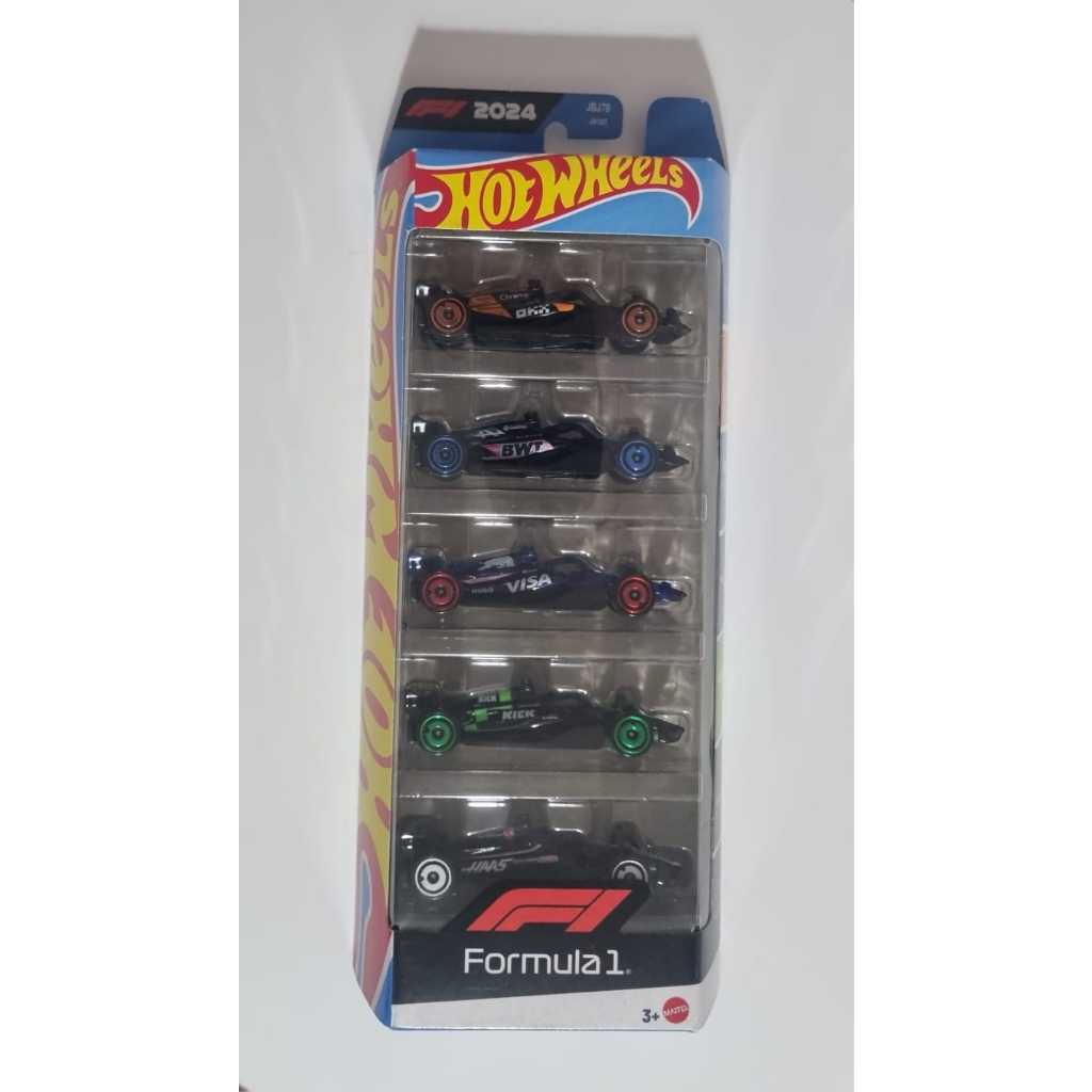 Hot Wheels Pack 5 - Formula 1 - F1 - HAAS, Sauber, Red Bull, Alpine e Mclaren