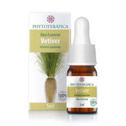 Phytoterápica Óleo Essencial Vetiver 5ml – Natural – Aromaterapia, Equilíbrio e Bem-Estar
