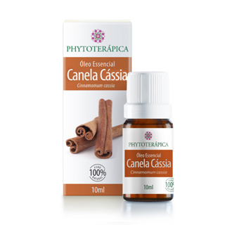 Phytoterápica Óleo Essencial Canela Cássia 10ml – Energizante, Afrodisíaco, Imunidade em Oferta na Shopee