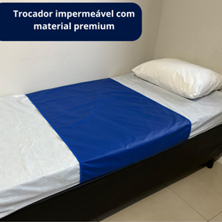 Trocador impermeável para adulto, crianças, idosos e com necessidades especiais azul em Oferta na Shopee