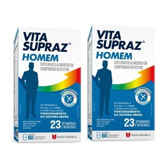 Kit 2 Suplementos Homem Vita SuprAZ 60 Comprimidos – União Química