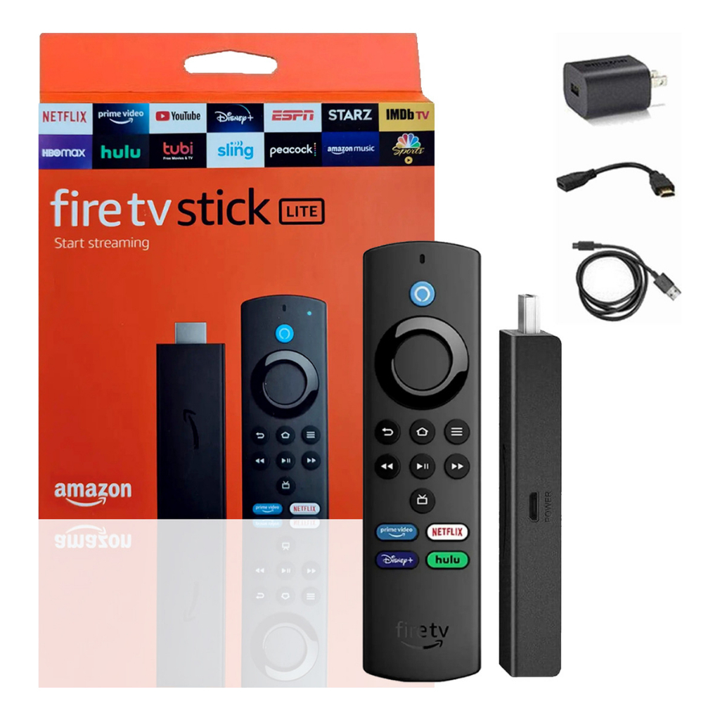 Fire Tv Stick Lite Em Full Hd Comandos Alexa Bivolts Cor Preto