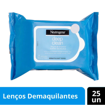 Neutrogena Deep Clean Lenços Demaquilantes – 25 unidades - Beauty