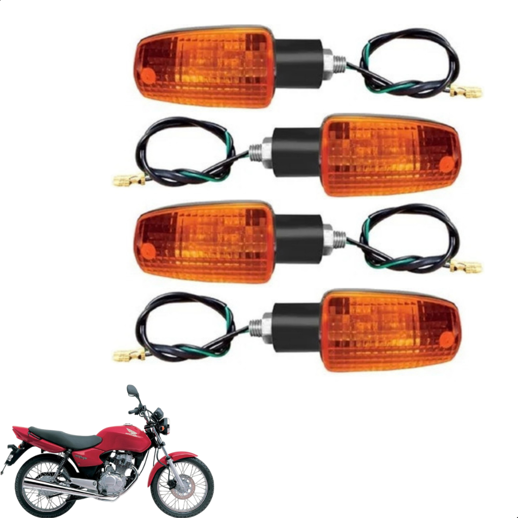 Pisca Seta Moto Para Honda Cg Titan Adapta 125 150 Unidades 4 em Oferta na Shopee