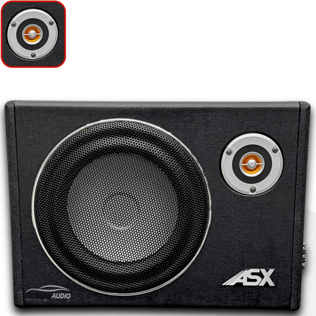Caixa Slim Subwoofer Amplificada Asx 8''Pol 150W Preto