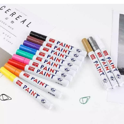 Caneta de tinta permanente Retoque de tinta Indústria Pintura Itens essenciais em Oferta na Shopee