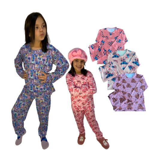 Conjunto Pijama Infantil Juvenil Inverno Menina