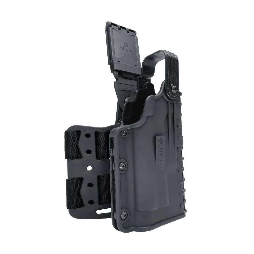 Coldre Black OPS G22 Gen5 C/ Plataforma de Perna Bélica - Preto (Exclusivo G22 Gen5)