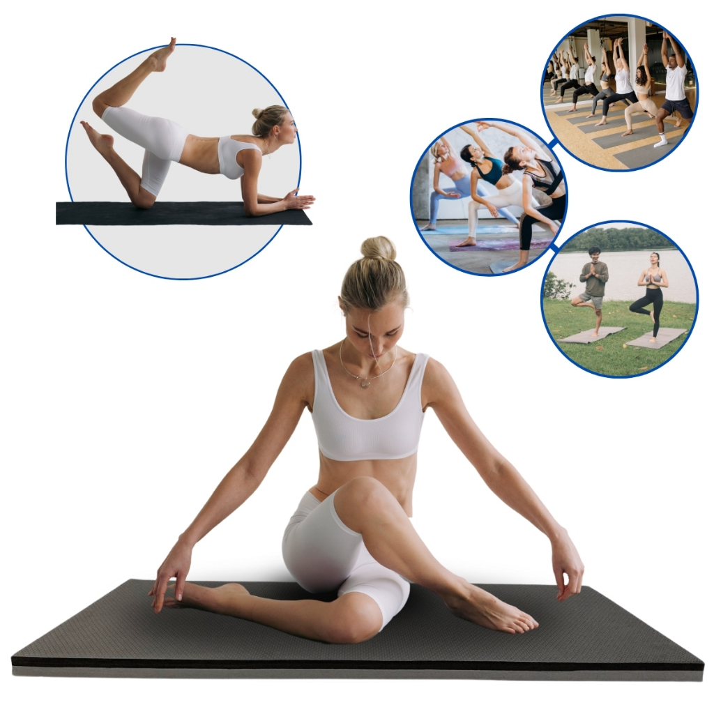 Colchonete Eva linha premium 100x50x2cm Academia Pilates Abdominal Tapete Yoga exercícios treino