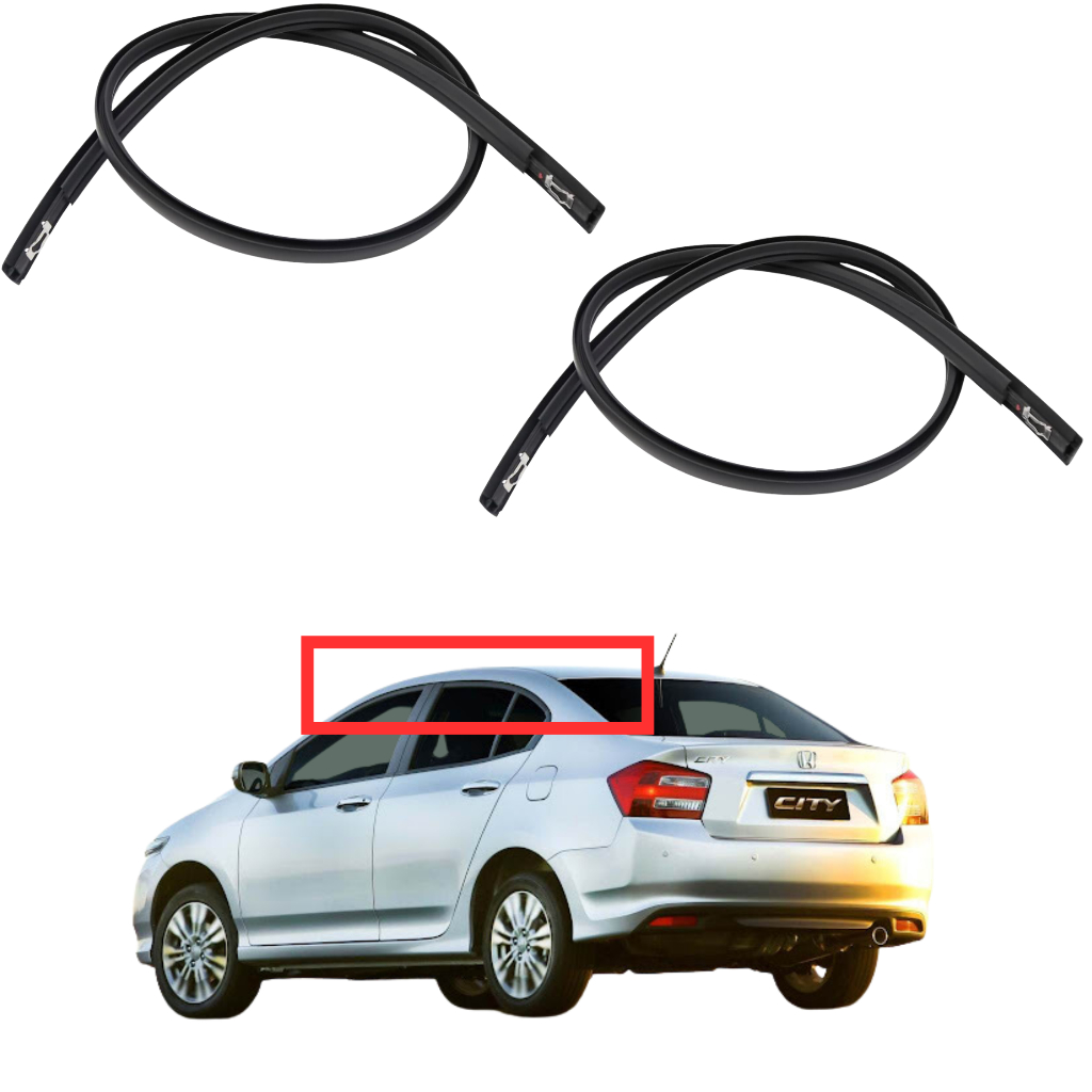Par 2x Borracha Teto Honda City 2010 2011 2012 2013 2014  Vedação Guarnição Proteção Friso Lateral