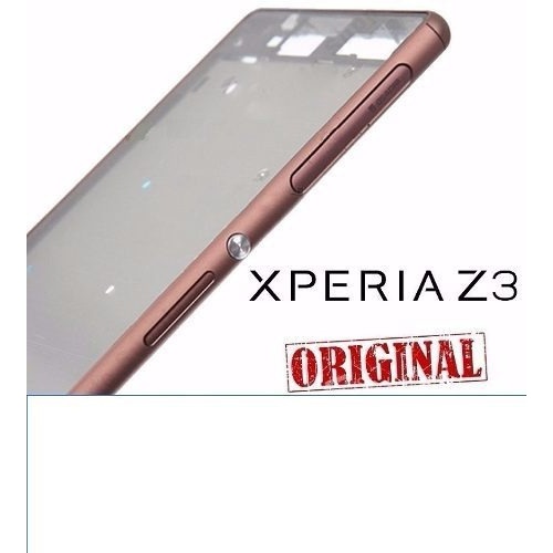 Aro Carcaça Chassi Compatível Xperia Z3 Dual Chip c Tampas Laterais +botões