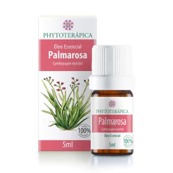 Phytoterápica Óleo Essencial Palmarosa 5ml - Equilíbrio Emocional e Cuidado com a Pele