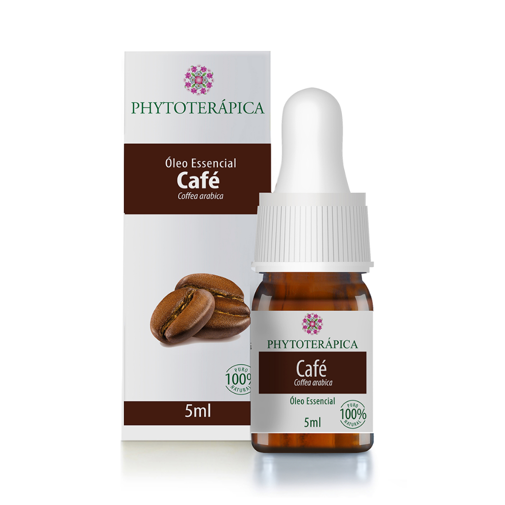 Phytoterápica Óleo Essencial Café 5ml - Estímulo, Vitalidade e Aroma Torrado Reconfortante - Home & Living