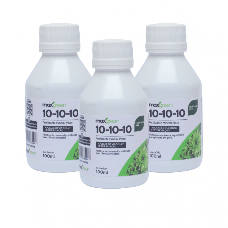 Fertilizante Adubo NPK liquido 10-10-10 100ml - Maxgreen em Oferta na Shopee