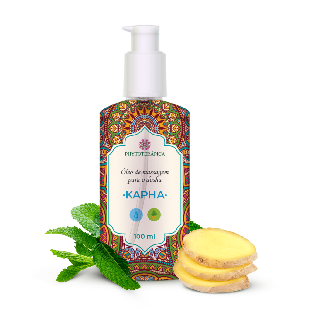 Phytoterápica Óleo Massagem Dosha Kapha 100ml - Estimula, Revitaliza e Reduz o Desânimo em Oferta na Shopee