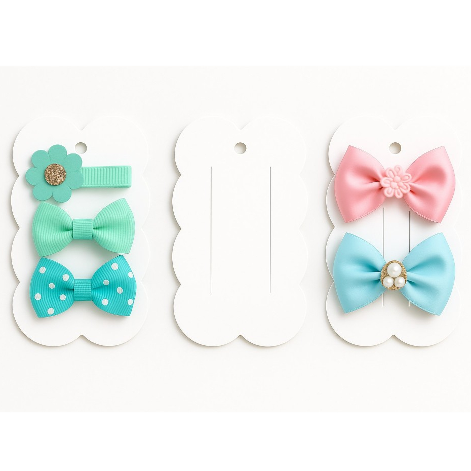 100 Tag Papeleta Nuvem Grande / Cartela/ Presilha/ Hair Clips/ Bico De Pato em Oferta na Shopee