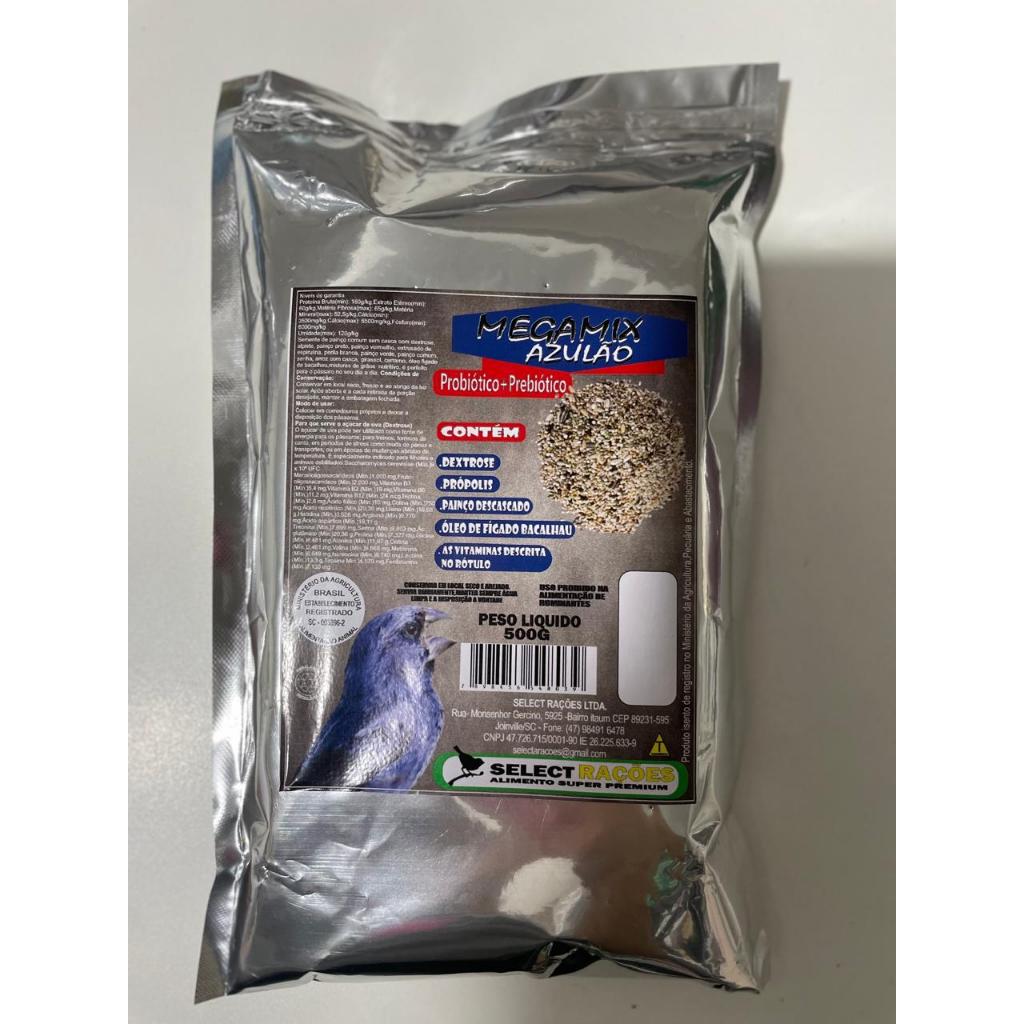 Mega Mix Azulão com Dextrose/Perila e óleo de Fígado de Bacalhau 500g