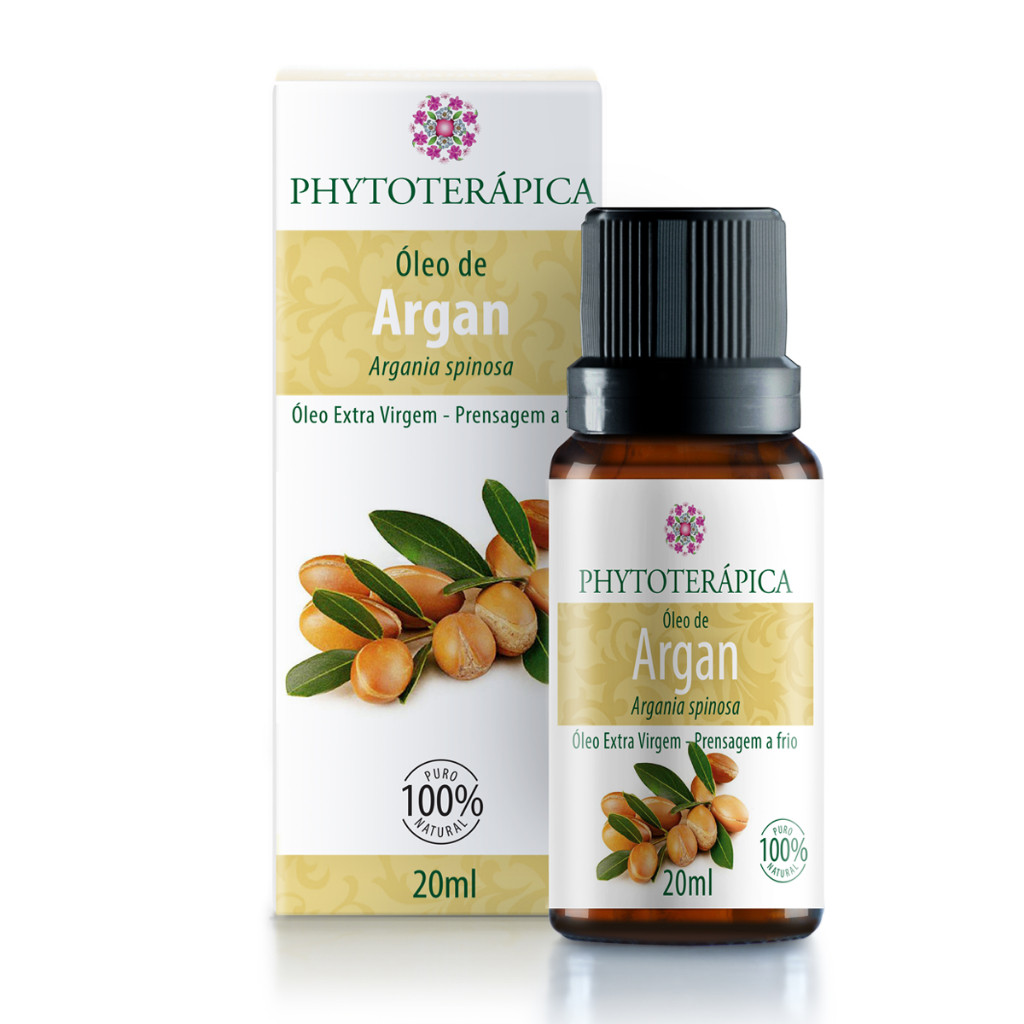 Phytoterápica Óleo Vegetal Argan 20ml - Restaura Cabelos e Pele com Ação Antioxidante em Oferta na Shopee