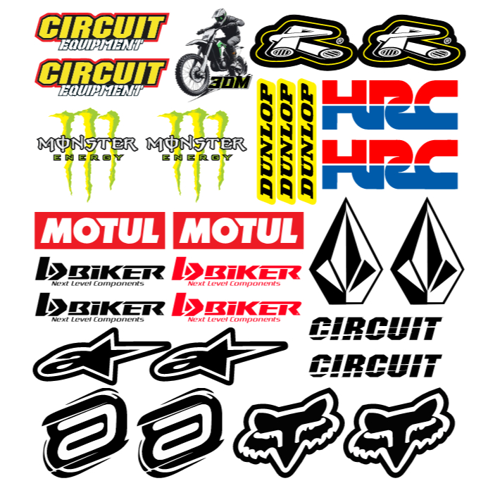 Kit 28 Adesivos Off Road (Opção Laminado ou Não) em Oferta na Shopee