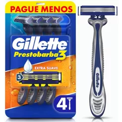 Aparelho de Barbear Prestobarba 3 Masculino Promoção Leve 4 Pague 3