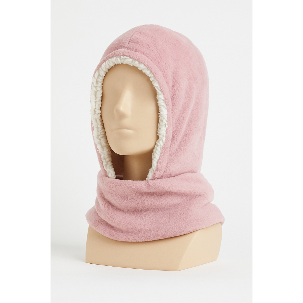 Touca cachecol de manta forrada por dentro para o inverno em Oferta na Shopee