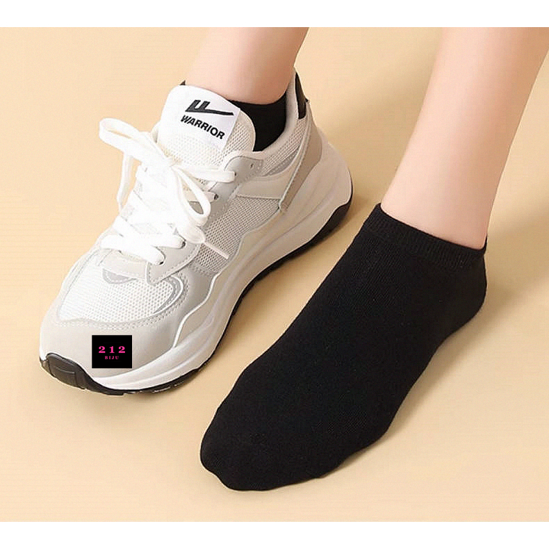 Kit 18/12/6/3 Pares Meias Unissex Cano Curto / Soquete Invisivel Algodão Varias Cores 004