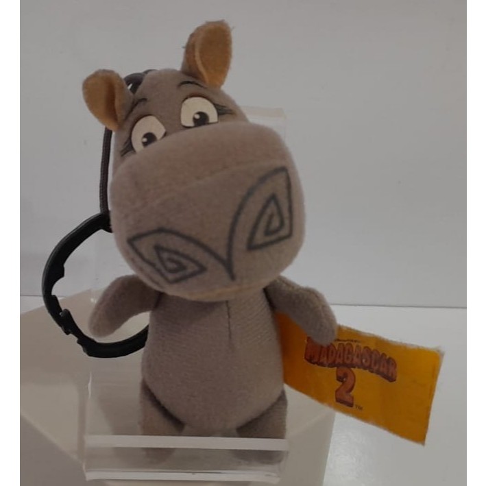 Boneco Chaveiro em Pelúcia da Personagem Glória - Madagascar Escape 2 África - 2008