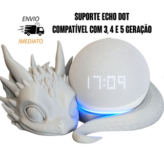 Suporte para cômoda estante bebe dragão Alexa Echo Dot compatível geração 3,4 e 5 em Oferta na Shopee