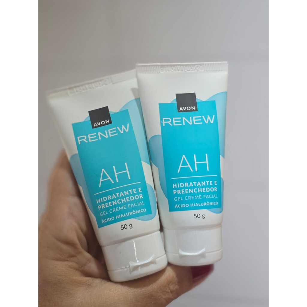 kit 2 Renew Hidratante e Preenchedor Gel Creme Facial AH+