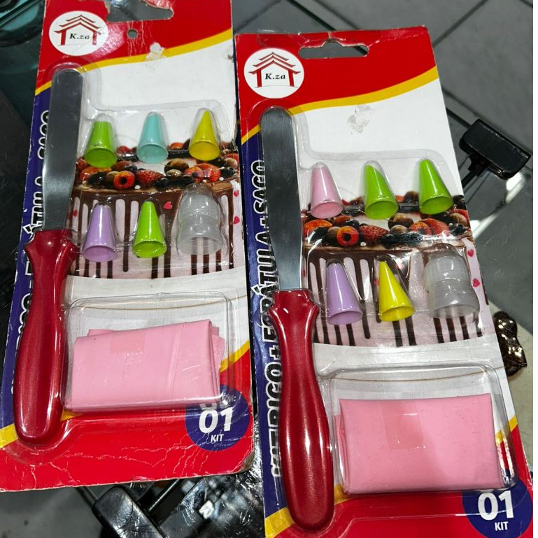 KIT CONFEITEIRO BICO + ESPÁTULA + SACO - K.za