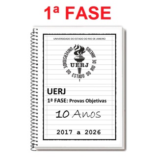 UERJ - 1ª FASE 2026/2027 - Caderno de Provas + Gabarito em Oferta na Shopee