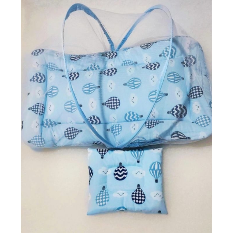 Kit Berço Portátil + Travesseiro Anatômico bebê Enxoval