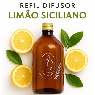 Refil Difusor Super Intenso Limão Siciliano concentrado aromatizador de varetas ambiente perfumado em Oferta na Shopee