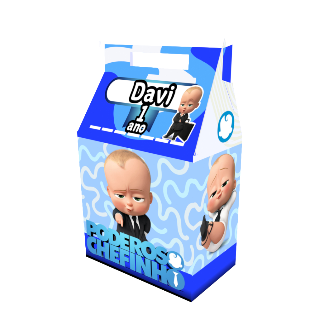 Caixinhas Maleta Personalizadas O Poderoso Chefinho Qualquer Tema Lembrancinhas para festa