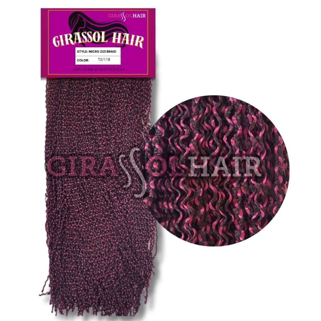 Cabelo Micro Zizi Pacotão 320g Miojinho Trancinha Kanecalon Cor T2/118 Mrsala em Oferta na Shopee