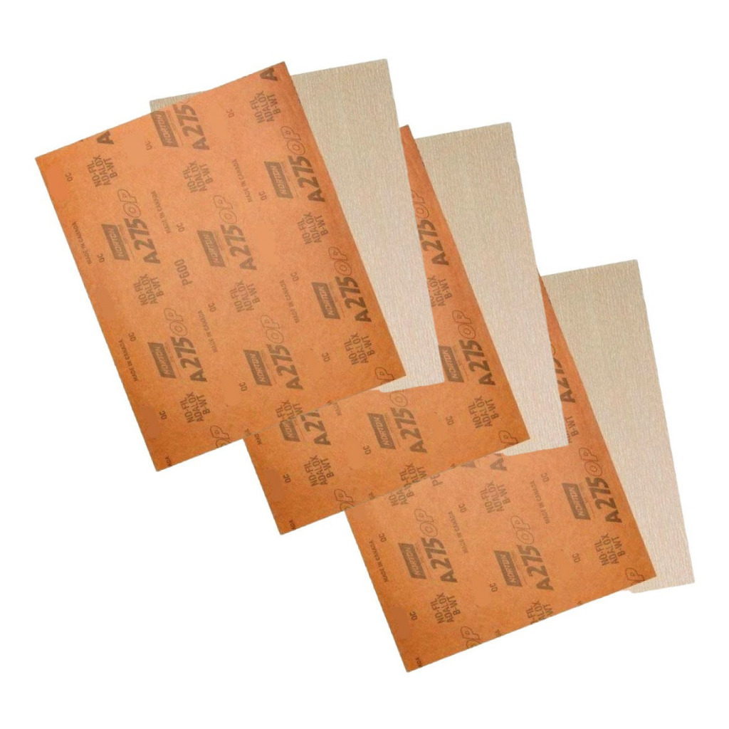 Kit 6 Lixa Seco Automotiva Grãos 150 220 320 - 2 Folhas Cada
