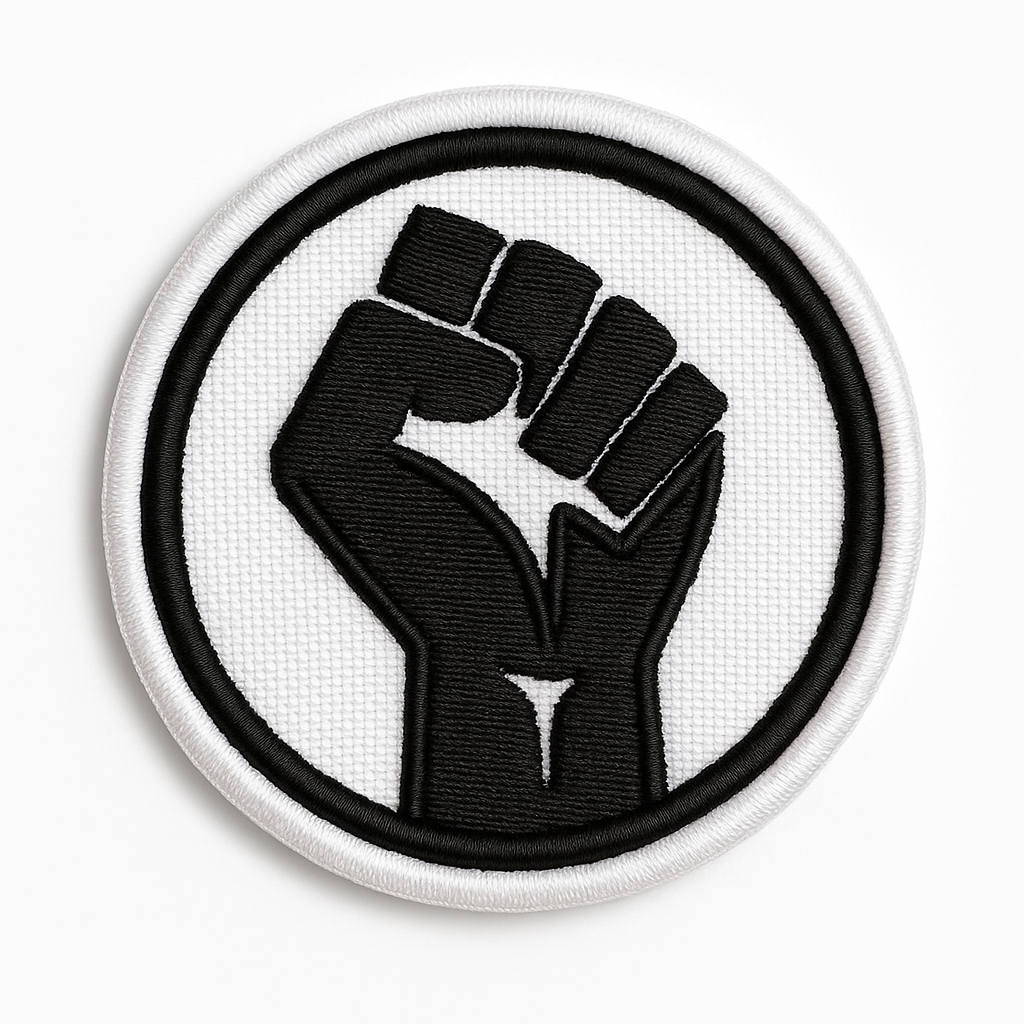 Patch Bordado - Mãos Protesto Termocolante ou Fecho de contato
