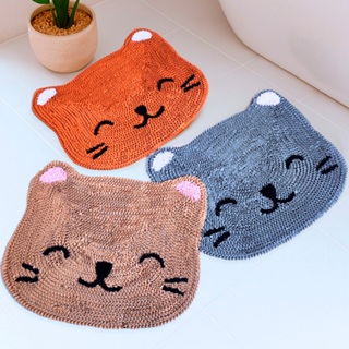 Tapete Frufru Gatinho Grande 60x50cm Antiderrapante Várias Cores em Oferta na Shopee