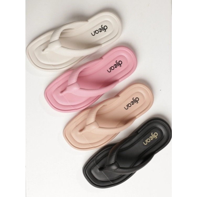 Chinelo Dijean Feminino Fofinho Confortável Anatômico Ultraleve Rosa Nude OffWhite Preto 33 ao 40