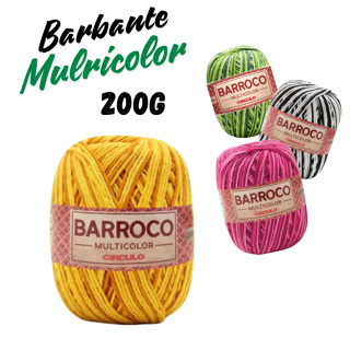 Barbante Barroco Multicolor 200g Número n°4 Escolha A Cor em Oferta na Shopee