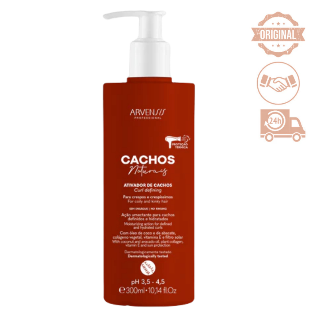 Arvensis - Ativador De Cachos Crespos E Crespissimos 300ml em Oferta na Shopee