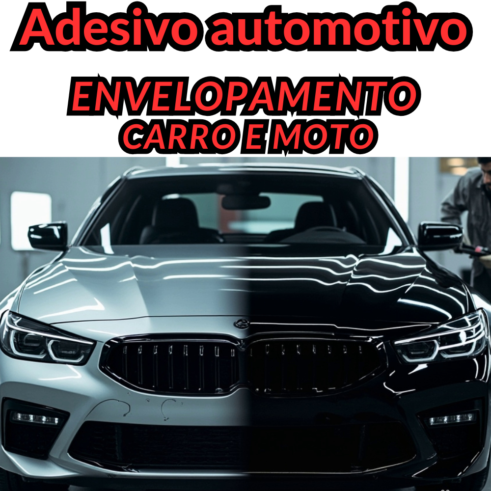 Vinil Adesivo automotivo IMPRIMAX 2mx1,20m Envelopamento Carro - Moto | Durável e Fácil Aplicar