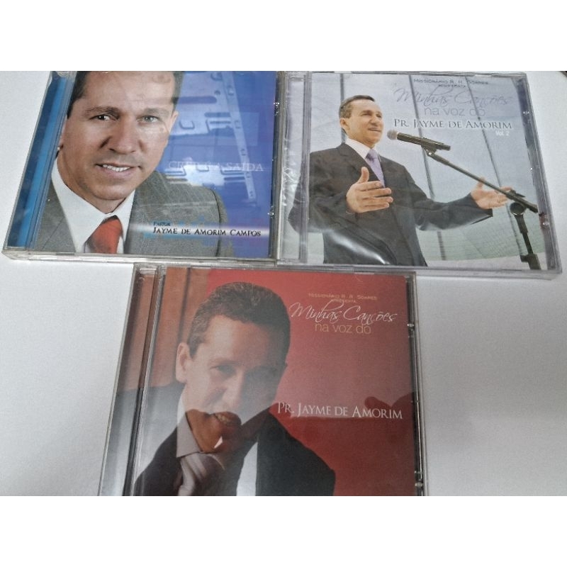 3 Cds do Missionário Jayme de Amori Campos