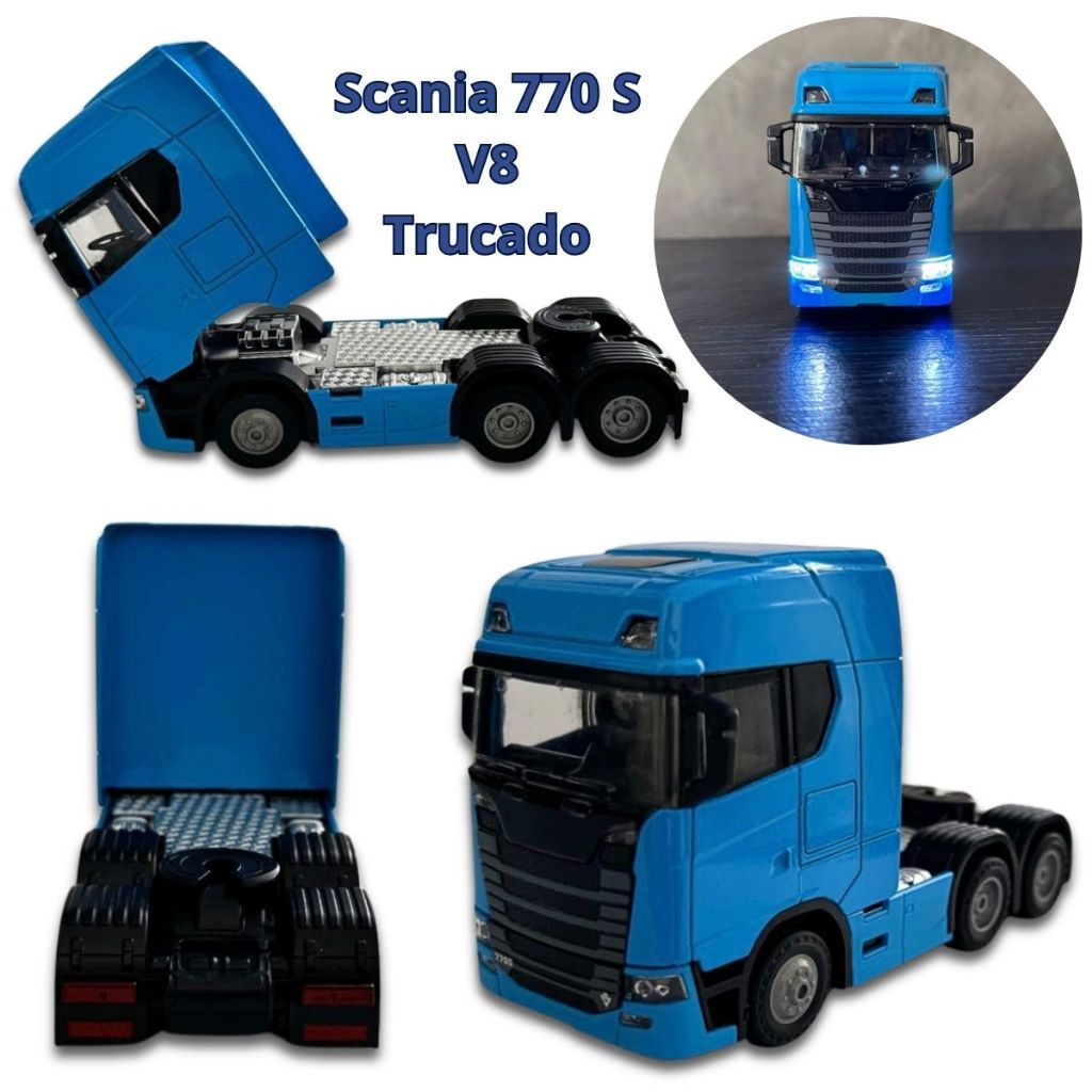 Miniatura Caminhão Scania 770 S V8 Trucado - Com Luz E Som