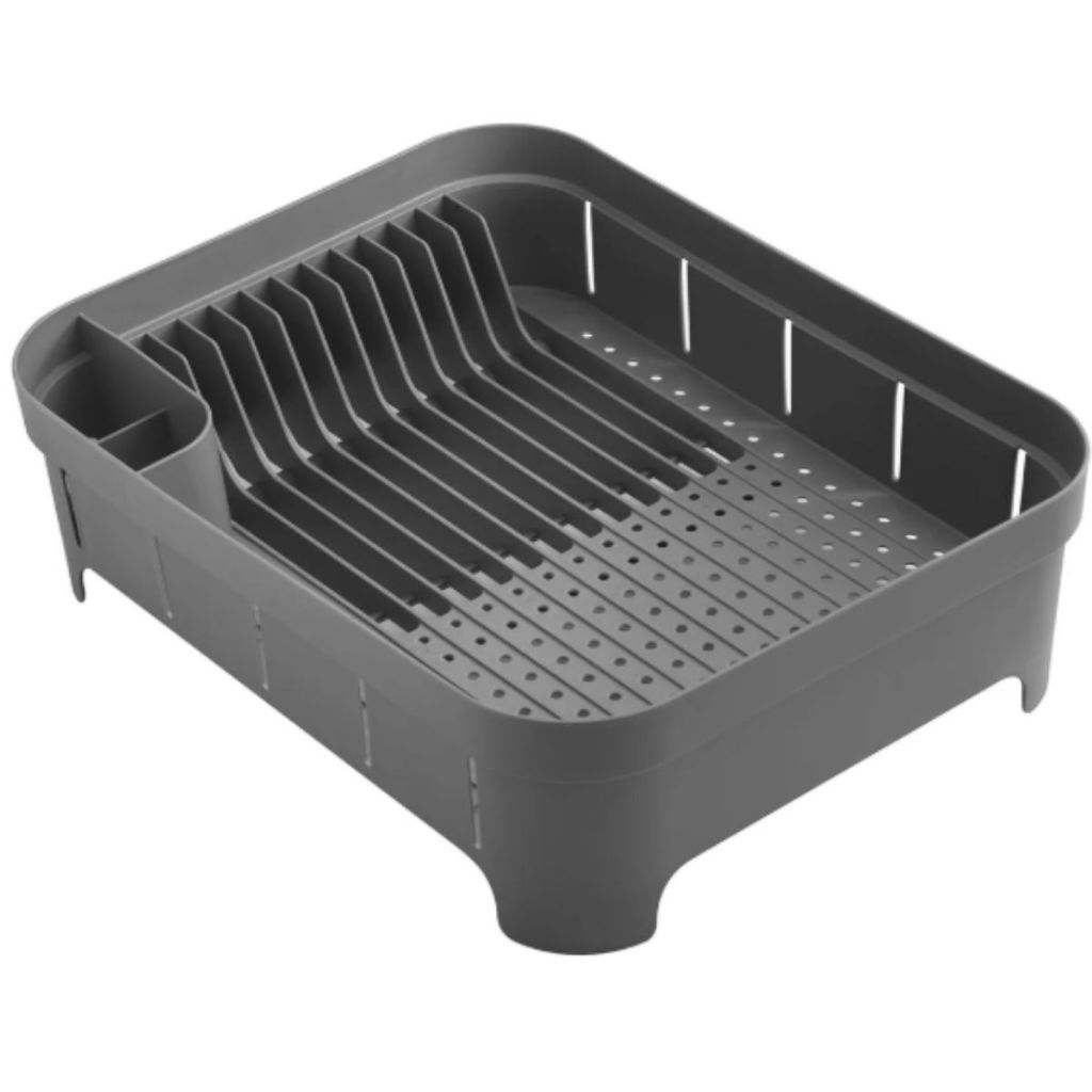 Escorredor de Louça Organizador de Pia 12 Pratos Porta Talher Reforçado Cinza Trium OU em Oferta na Shopee