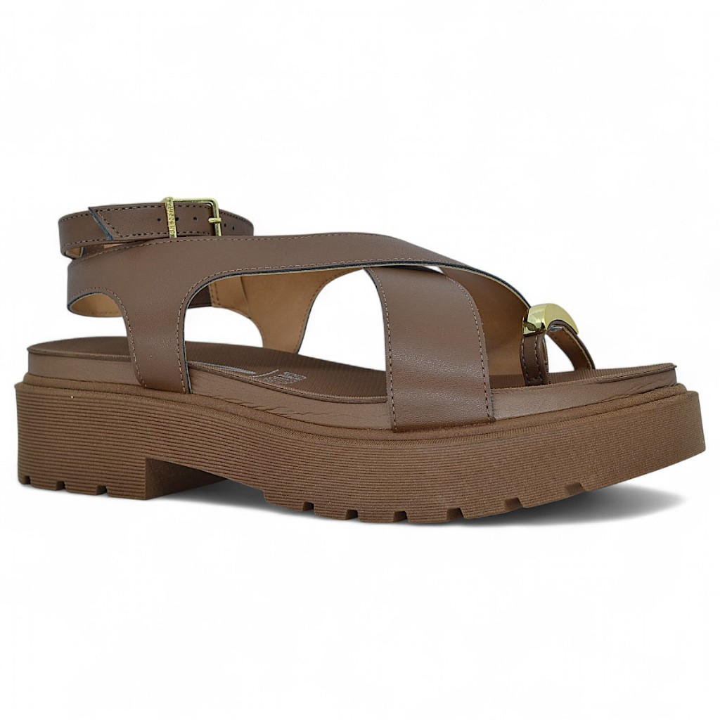 Sandalia Vizzano Tratorada Plataforma Feminina Macia Tiras Original em Oferta na Shopee