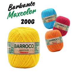 1x Barbante Barroco Maxcolor 200g 338m N°4 - Escolha A Cor