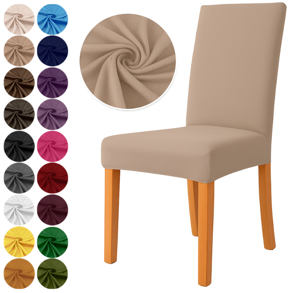 Kit Capas De Cadeira Jantar 4 Lugares Malha Gel Resistentes