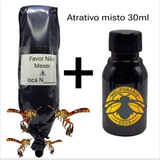 Isca pet para captura de abelha jatai+Atrativo misto 30ml em Oferta na Shopee